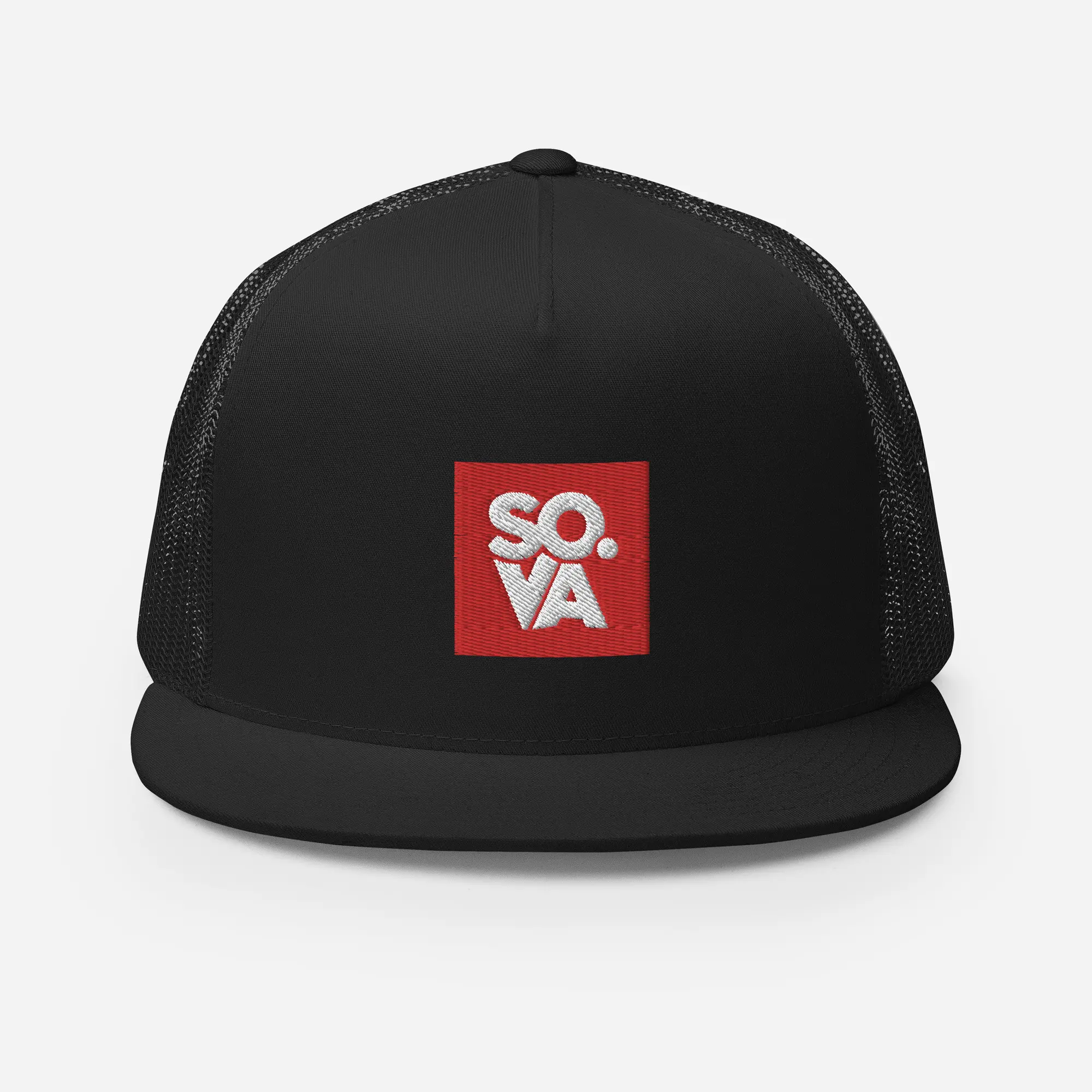 So Virginia OG Logo Trucker Cap Black front So-Virginia-OG-Logo-Trucker-Cap-Black-front