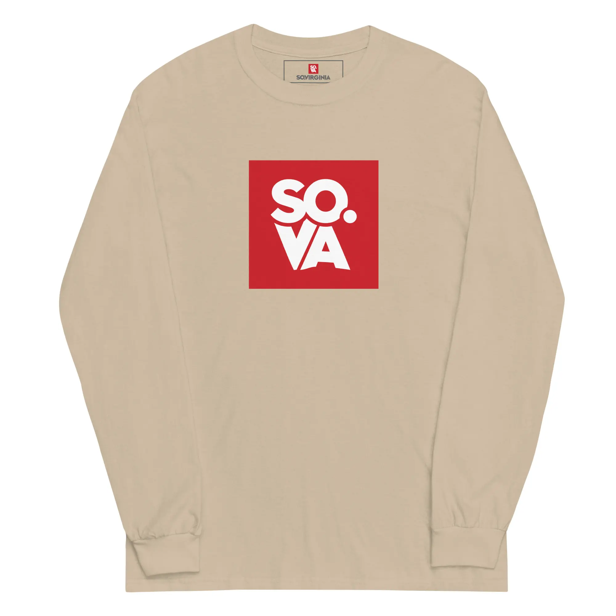 So Virginia Logo Long Sleeve Sand Front So-Virginia-Logo-Long-Sleeve-Sand-Front