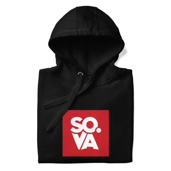 So-Virginia-Logo-Hoodie-Black Folded
