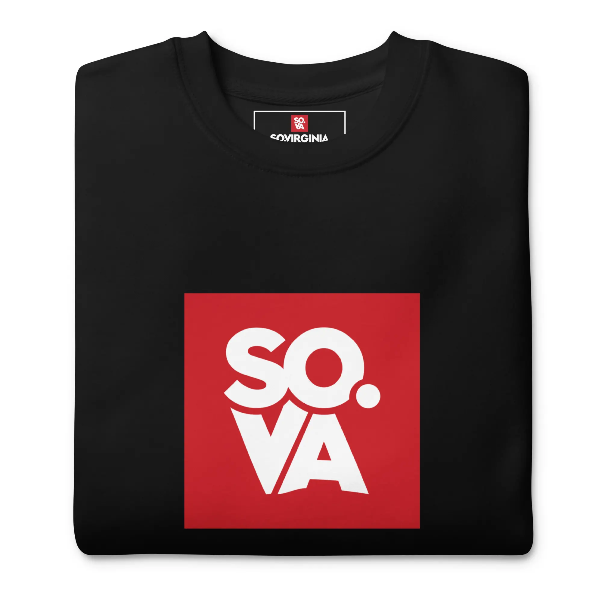 So Virginia Logo Sweatshirt Black Folded So-Virginia-Logo-Sweatshirt-Black-Folded