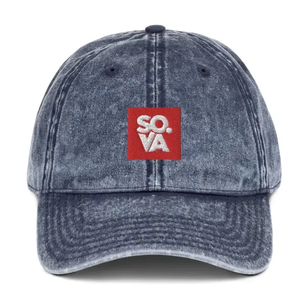 So-Virginia-Logo-Vintage-Cotton-Twill-Cap-navy-front