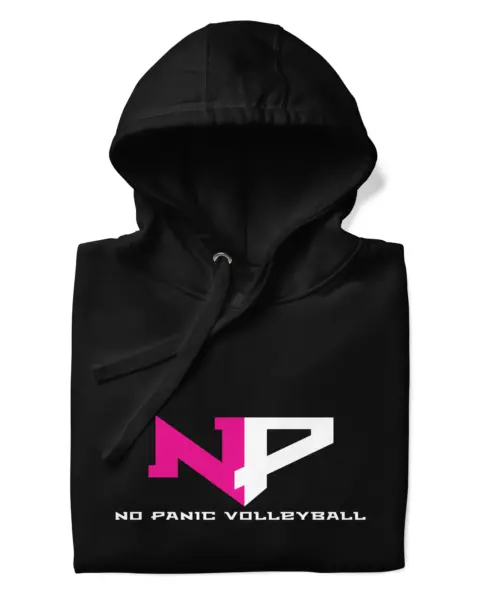 No Panic Volleyball Hoodie - Black