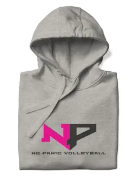 No Panic Volleyball Hoodie – Carbon Gray