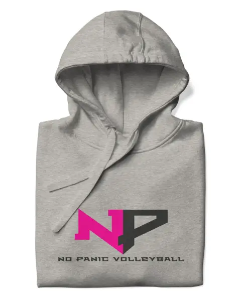 No Panic Volleyball Hoodie - Carbon Gray