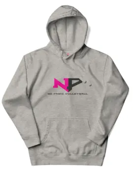 No Panic Volleyball Hoodie – Carbon Gray