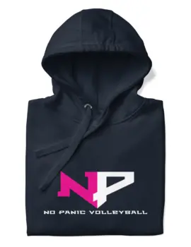 No Panic Volleyball Hoodie – Navy