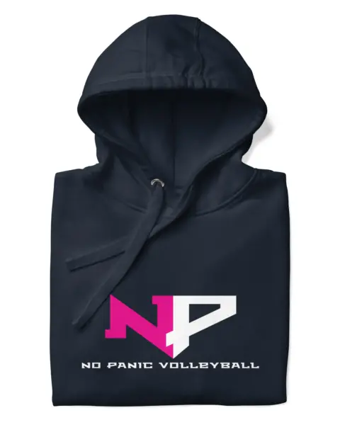 No Panic Volleyball Hoodie - Navy