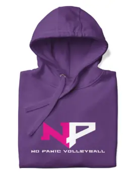 No Panic Volleyball Hoodie – Purple