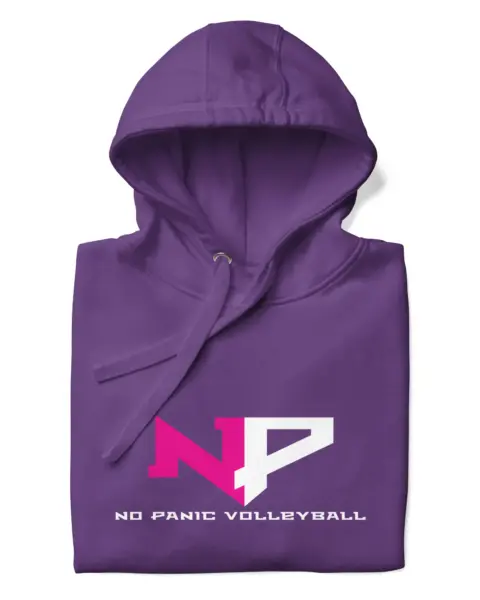 No Panic Volleyball Hoodie - Purple