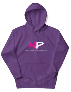 No Panic Volleyball Hoodie – Purple